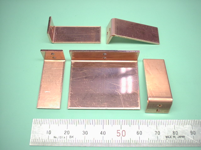板金加工の特急加工依頼 : C1100P タフピッチ銅板の板金加工 : 精密板金加工屋のつぼ探し